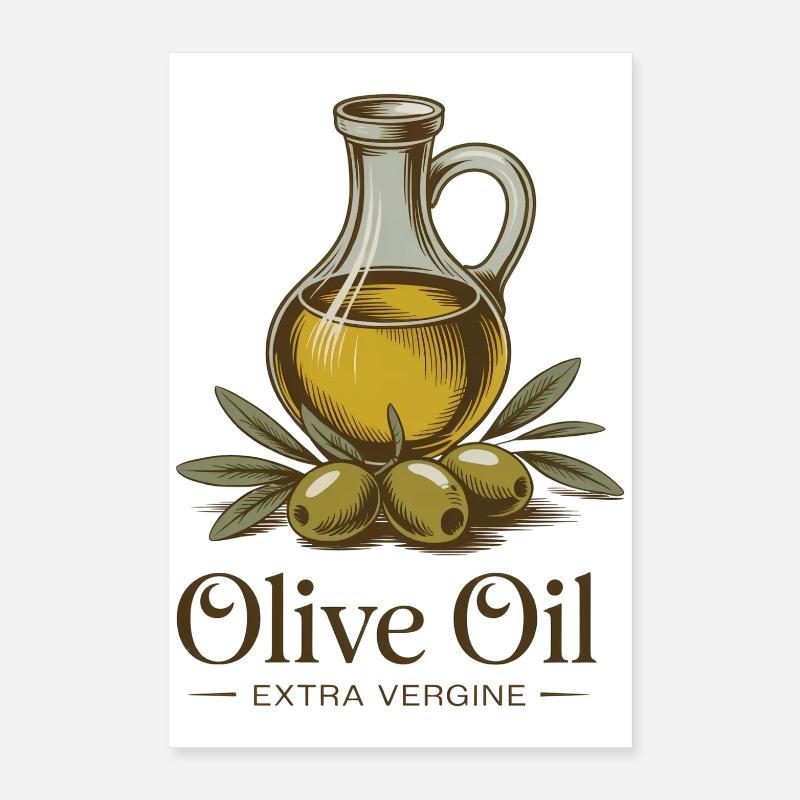 Huile d’olive Poster 40 x 60 cm