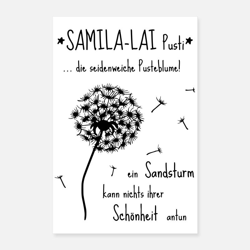 SAMILA-LAI Pusti - Das Original by heavenlygoods Poster 40x60 cm