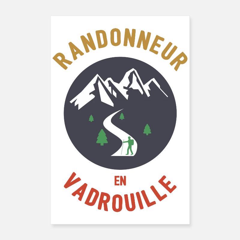 Randonneur en Vadrouille Poster 40 x 60 cm