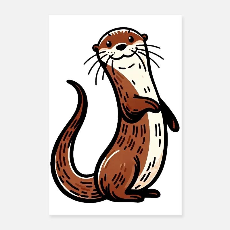 Otter Poster 40x60 cm