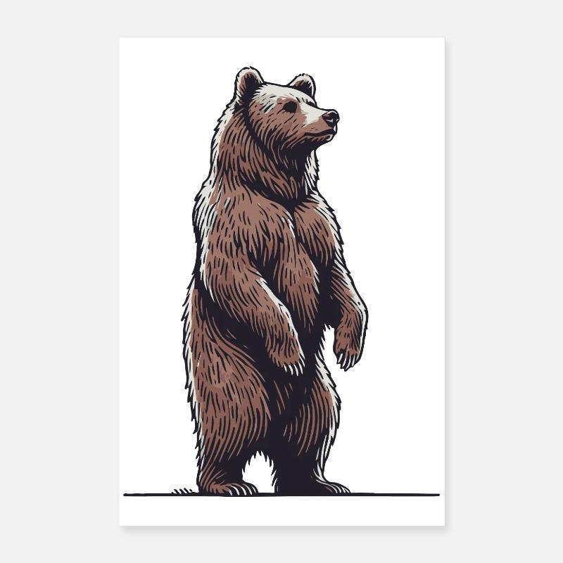 Grizzly Poster 40 x 60 cm