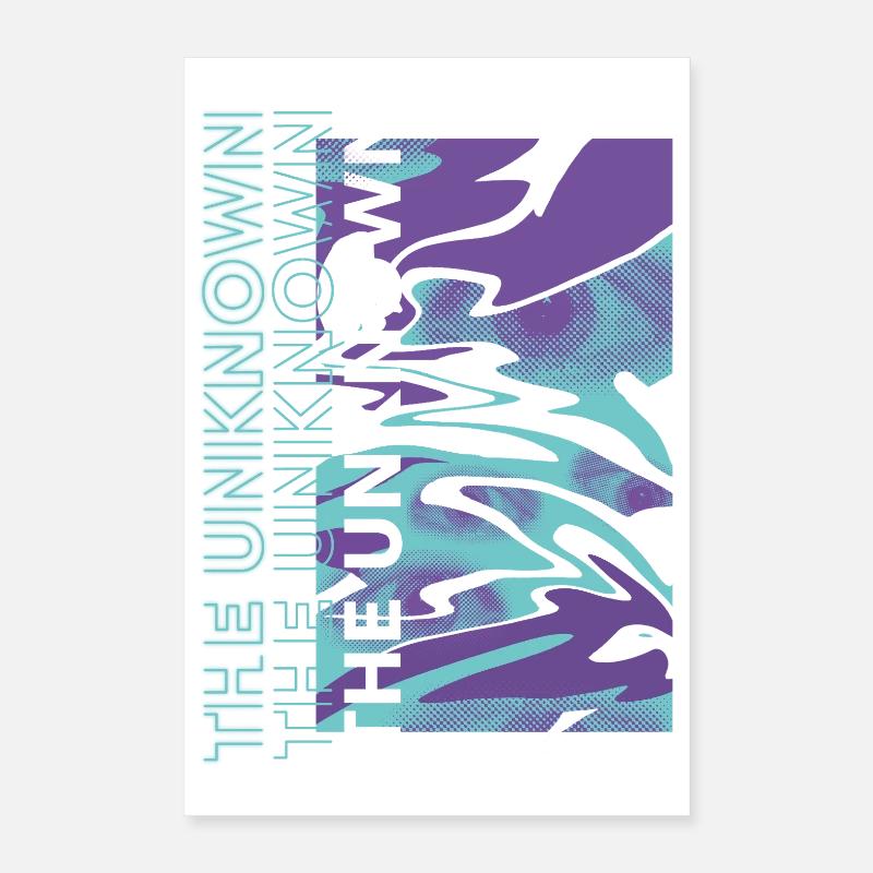 The Unknown – Digital Distortion Poster 16" x 24" (40x60 cm)