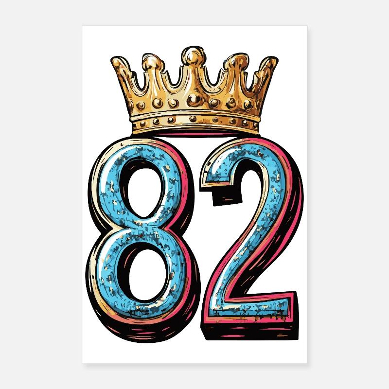 82 Number Krone Poster 16" x 24" (40x60 cm)