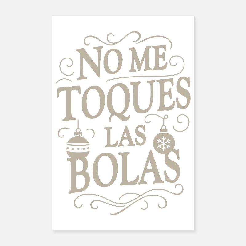 Ne touche pas mes couilles Poster 40 x 60 cm