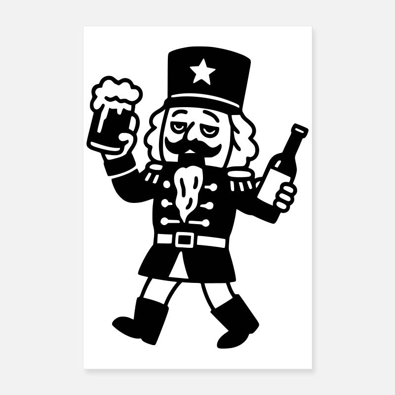 Vin chaud alcool Noël Casse-Noisette Poster 40 x 60 cm