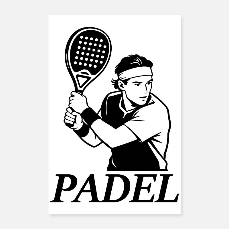 Joueur de padel Poster 40 x 60 cm