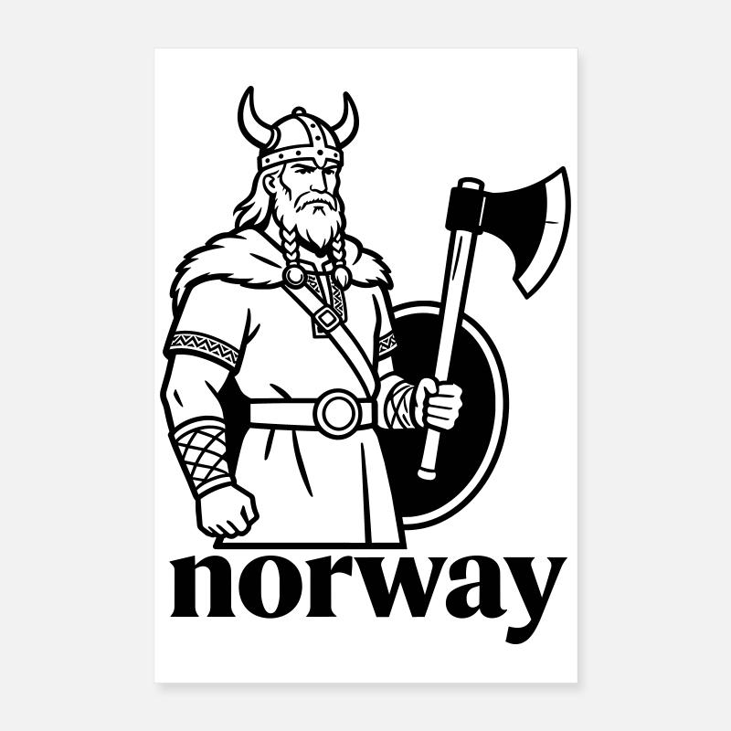 Norvège Poster 40 x 60 cm