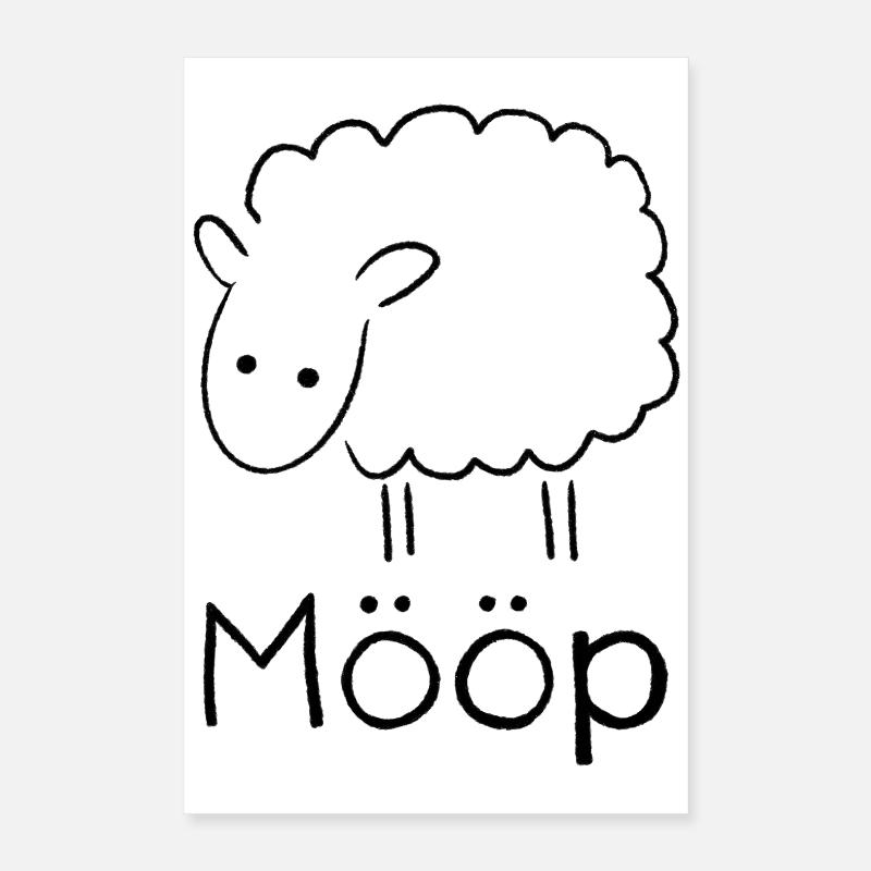 Mööp Schaf Poster 40x60 cm