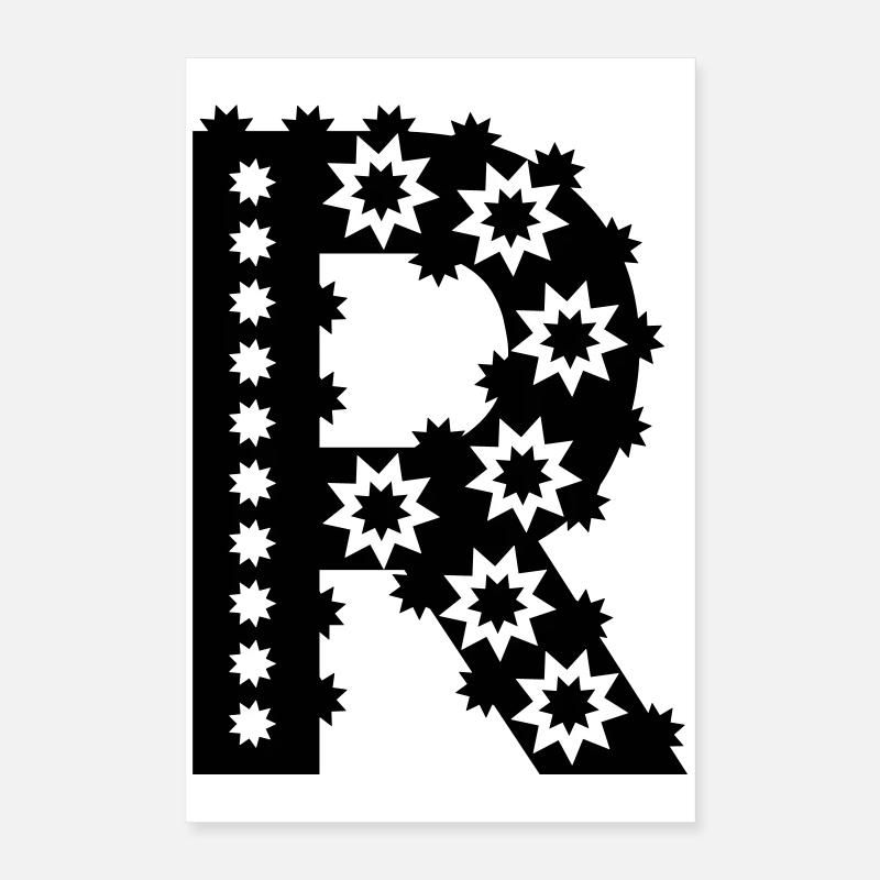 Buchstabe R Poster 40x60 cm