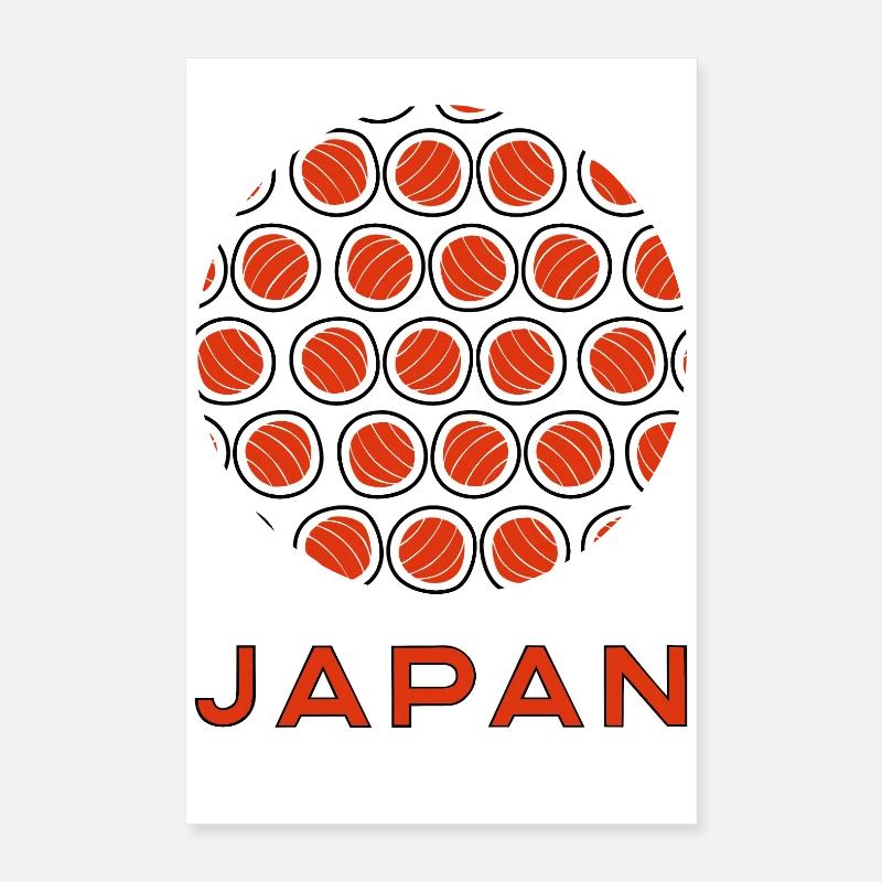 Rising Sushi (dark) Poster 16" x 24" (40x60 cm)