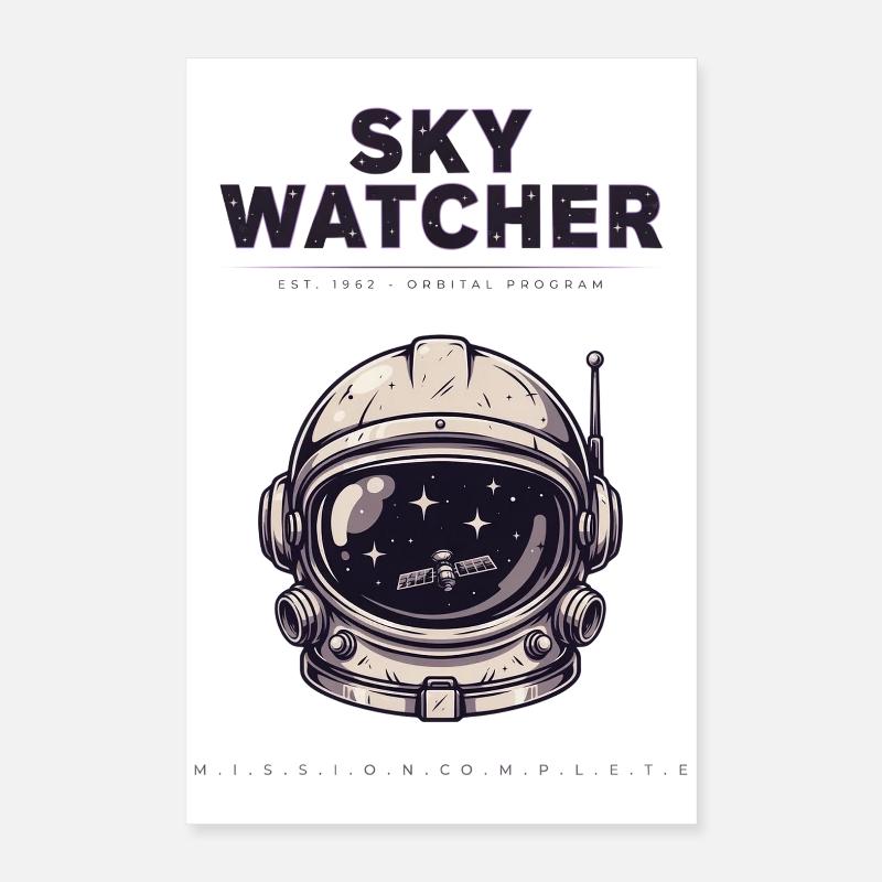 Casque d’astronaute Sky Watcher Orbital Spatial Poster 40 x 60 cm