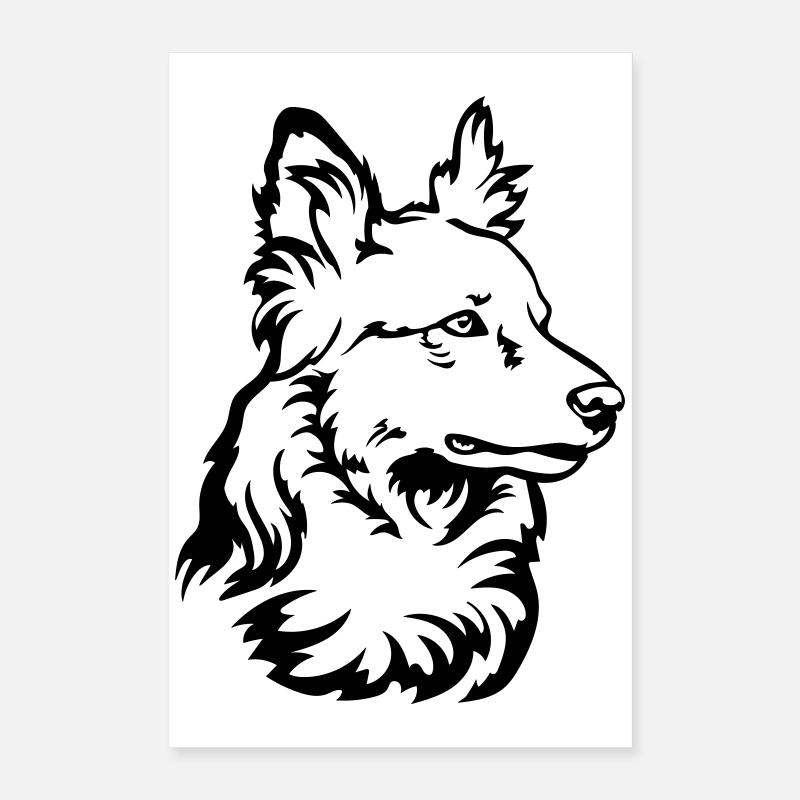 Harzer Fuchs Kopf Poster 40 x 60 cm