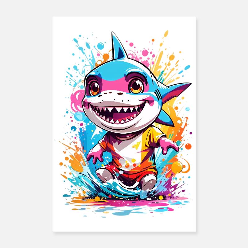 Shark Poster 16" x 24" (40x60 cm)