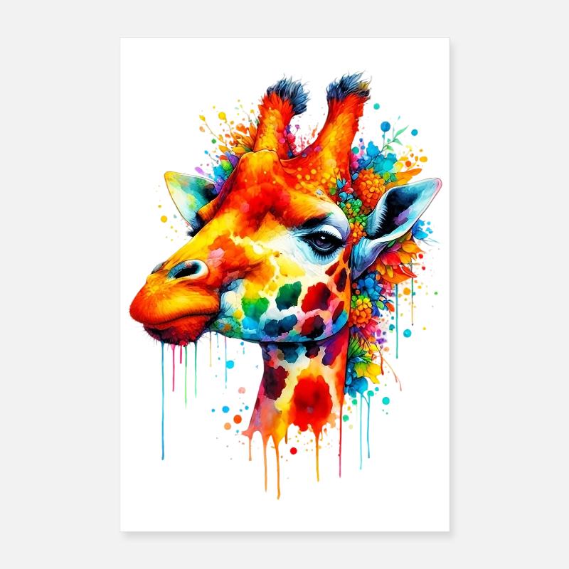 Girafe Poster 40 x 60 cm