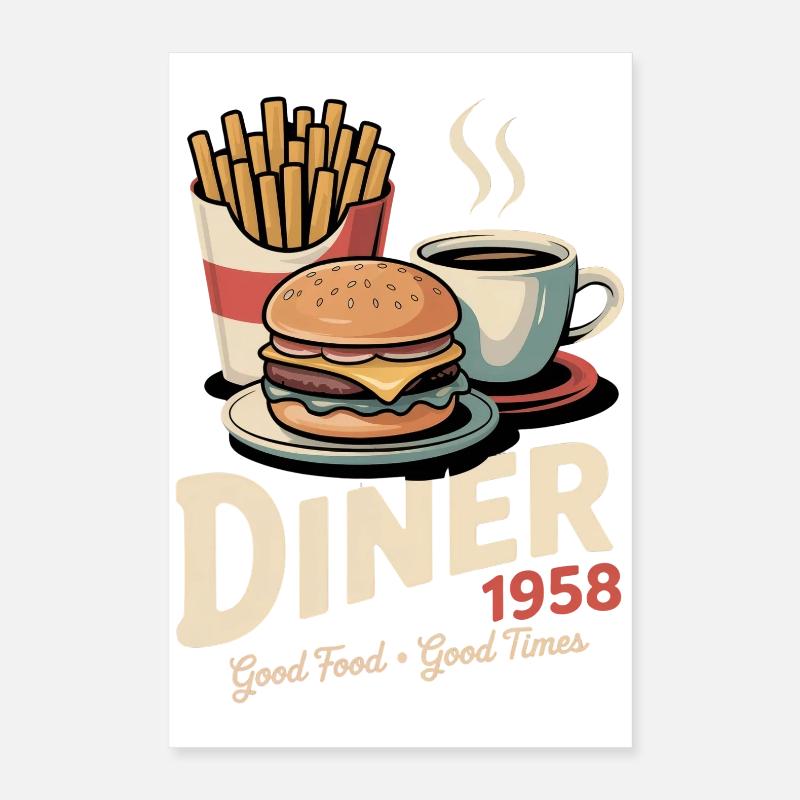 Diner 1958 Poster 40x60 cm