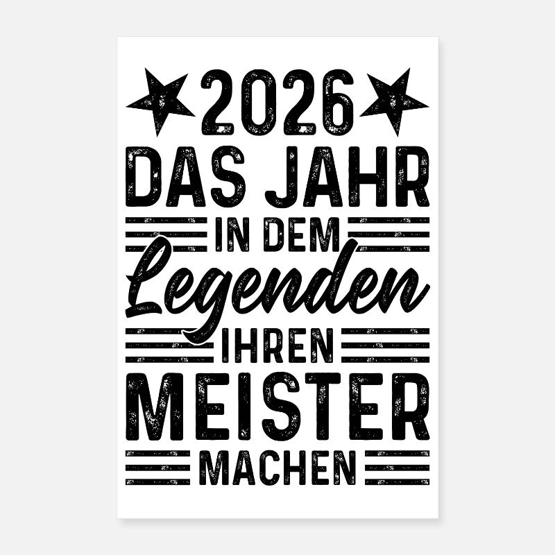 2026 The Year Legends Make Their Master Poster 16" x 24" (40x60 cm)