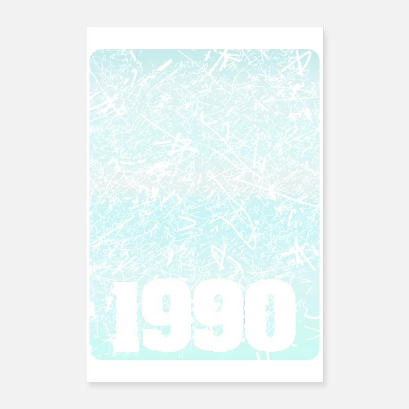 Zahl 1990 Poster 40x60 cm
