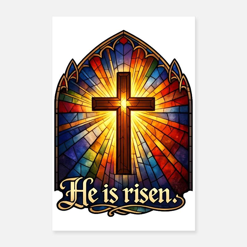 He is risen Poster 40x60 cm