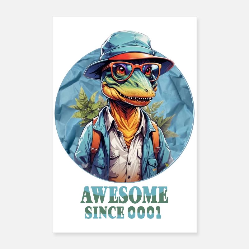 Dinosaurier, T-Rex Poster 40x60 cm