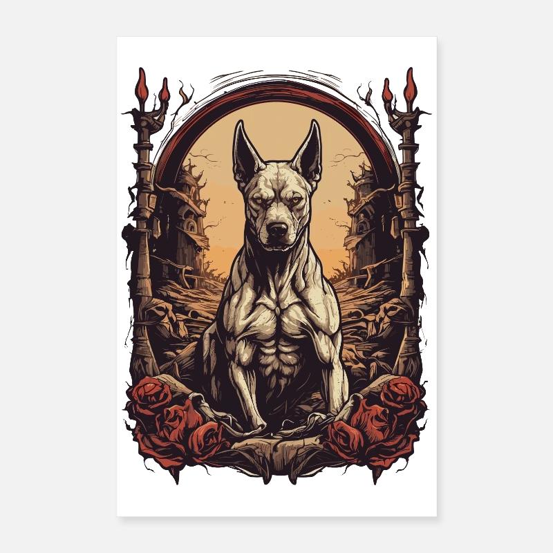Chien d’attaque Poster 40 x 60 cm