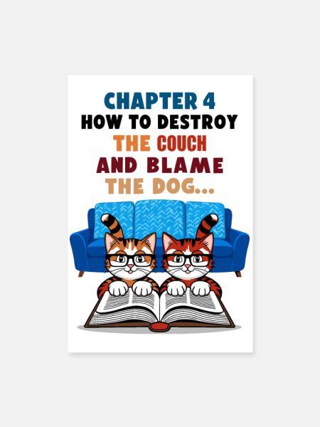 Clever cats - Poster 16" x 24" (40x60 cm) - white - Front