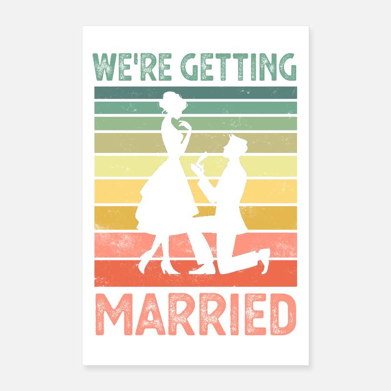 Hochzeit Heirat Poster 40x60 cm