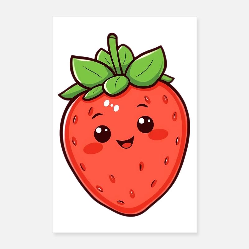 Fraise Poster 40 x 60 cm