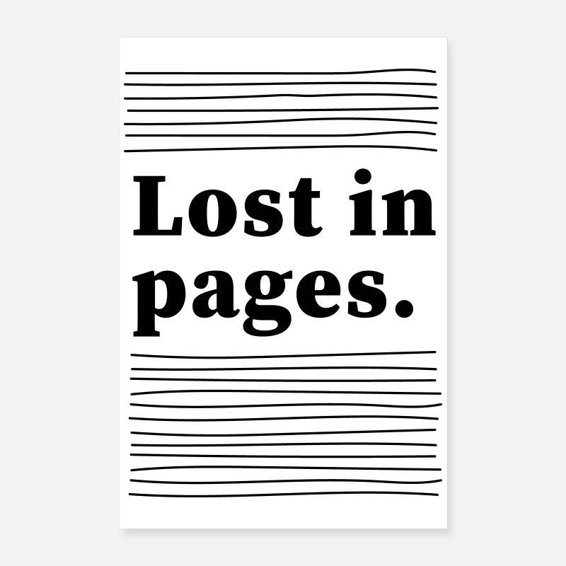 Lost in pages Poster 16" x 24" (40x60 cm)