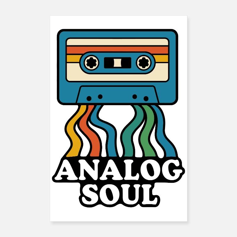 Conception de cassette Soul analogique Poster 40 x 60 cm