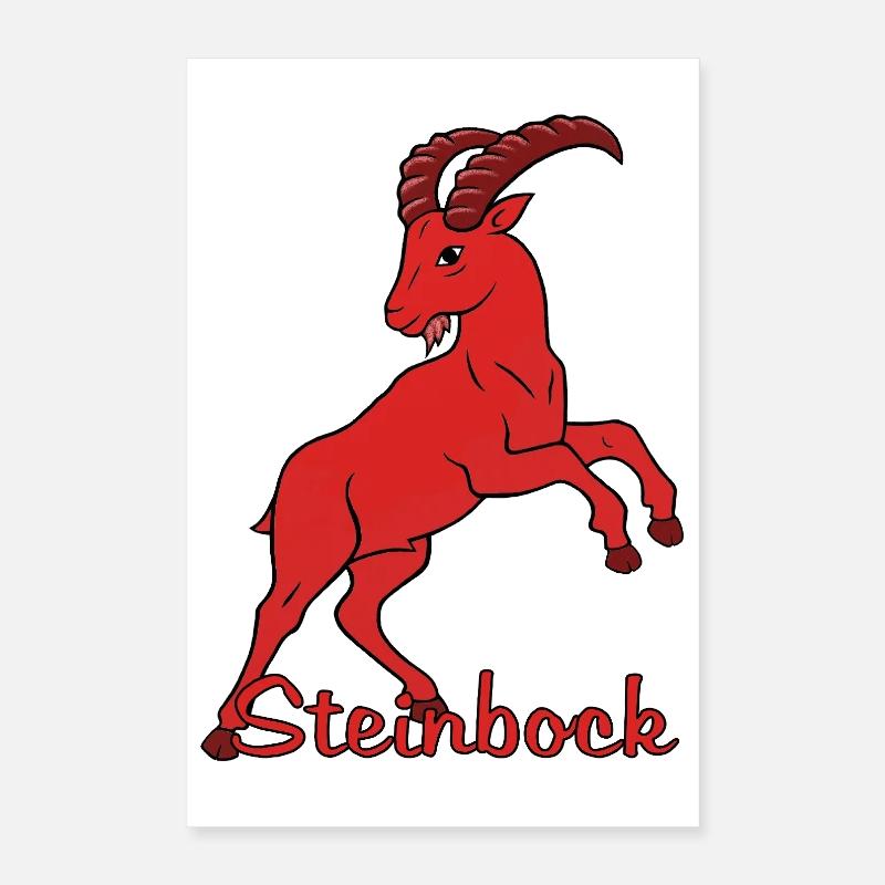 Sternzeichen Steinbock Poster 40x60 cm