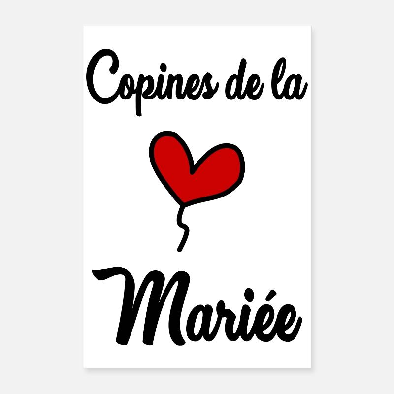COPINES DE LA MARIEE Poster 40 x 60 cm