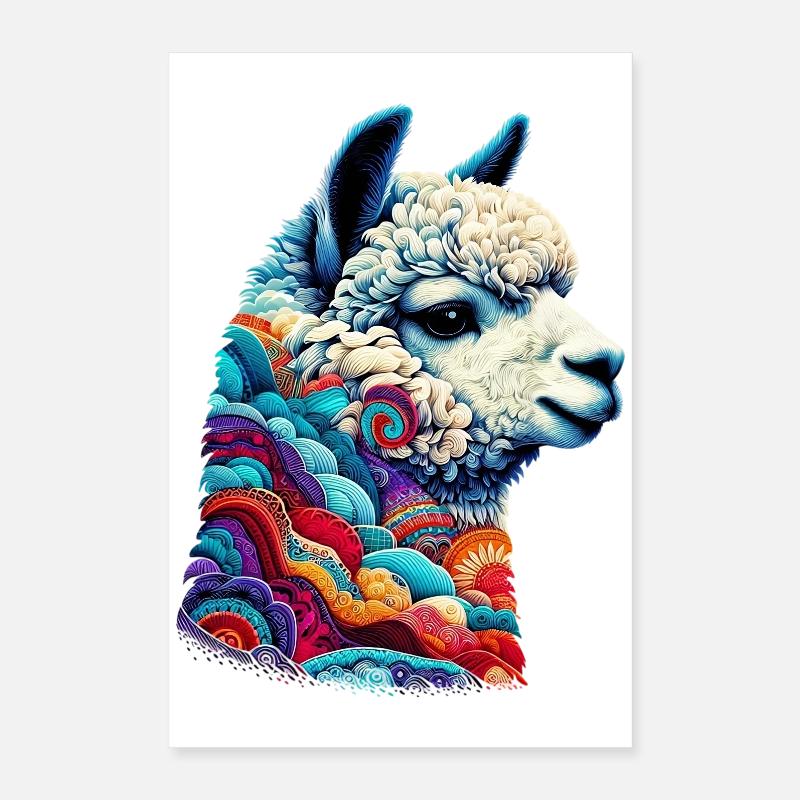 Alpaga Poster 40 x 60 cm