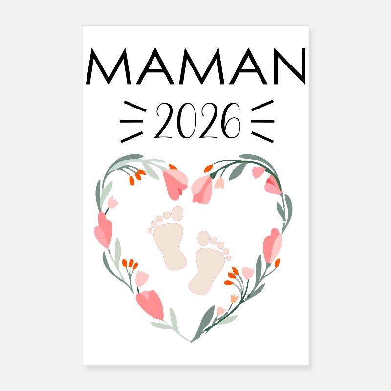 Werdende Mutter 2026 Poster 40x60 cm
