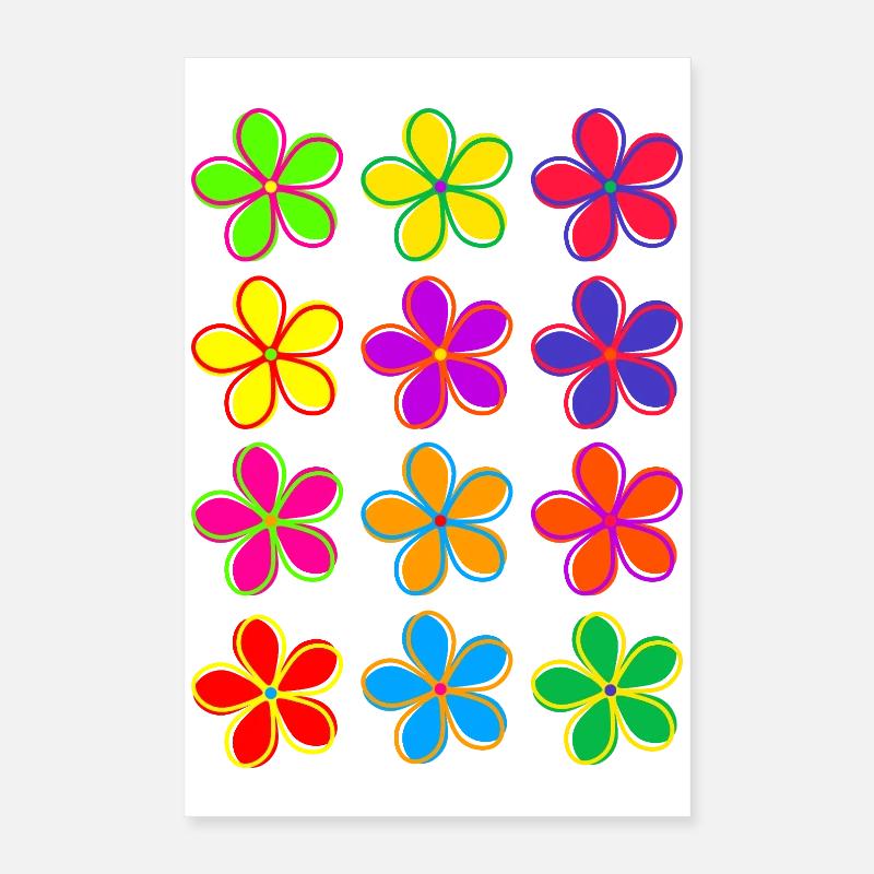 Gänseblümchen-Blumen Poster 40x60 cm