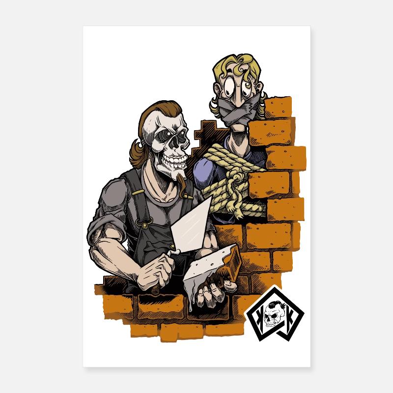 Maçon, maître maçon, artisan, technicien en construction Poster 40 x 60 cm
