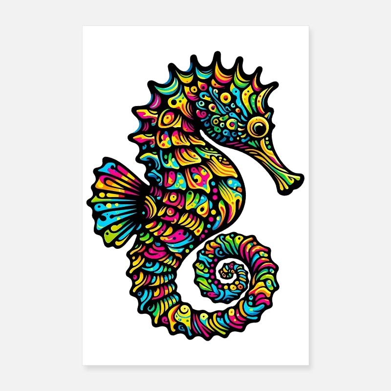 Seepferdchen Poster 40x60 cm