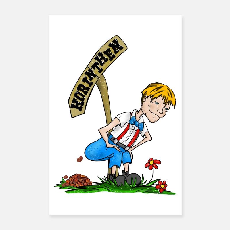 Korinthenkacker blond Poster 40x60 cm