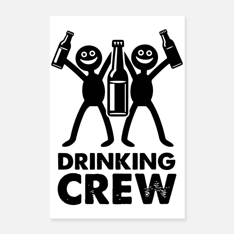 Drinking Crew Poster 16" x 24" (40x60 cm)
