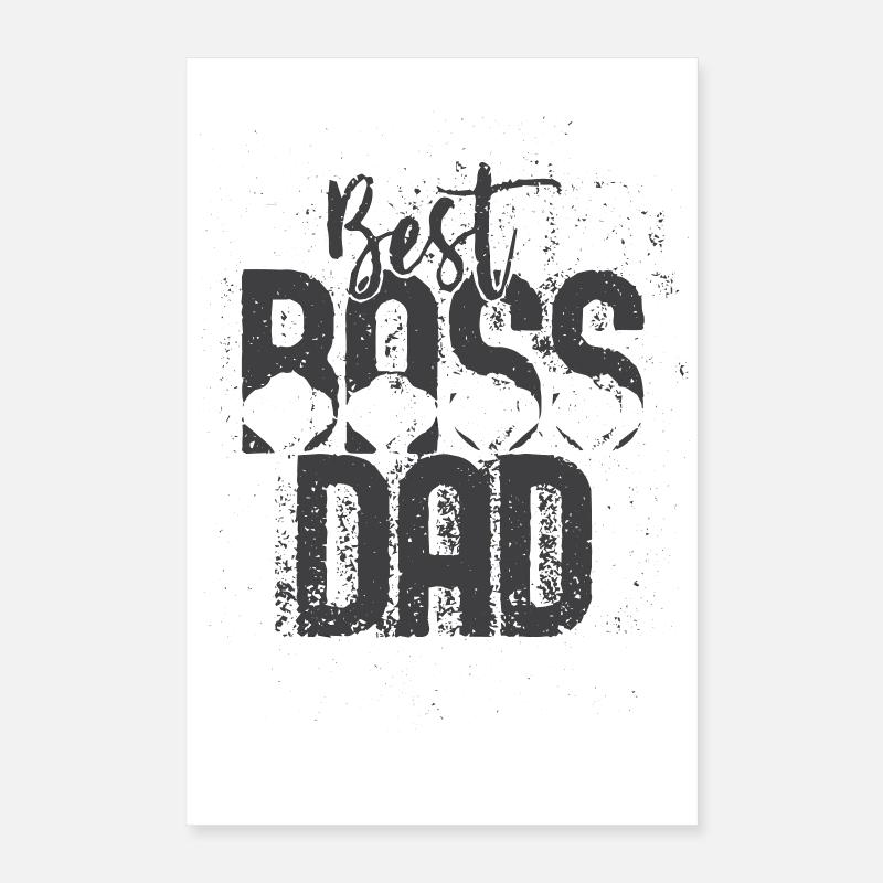 Best Dad Statement Tee Poster 40 x 60 cm