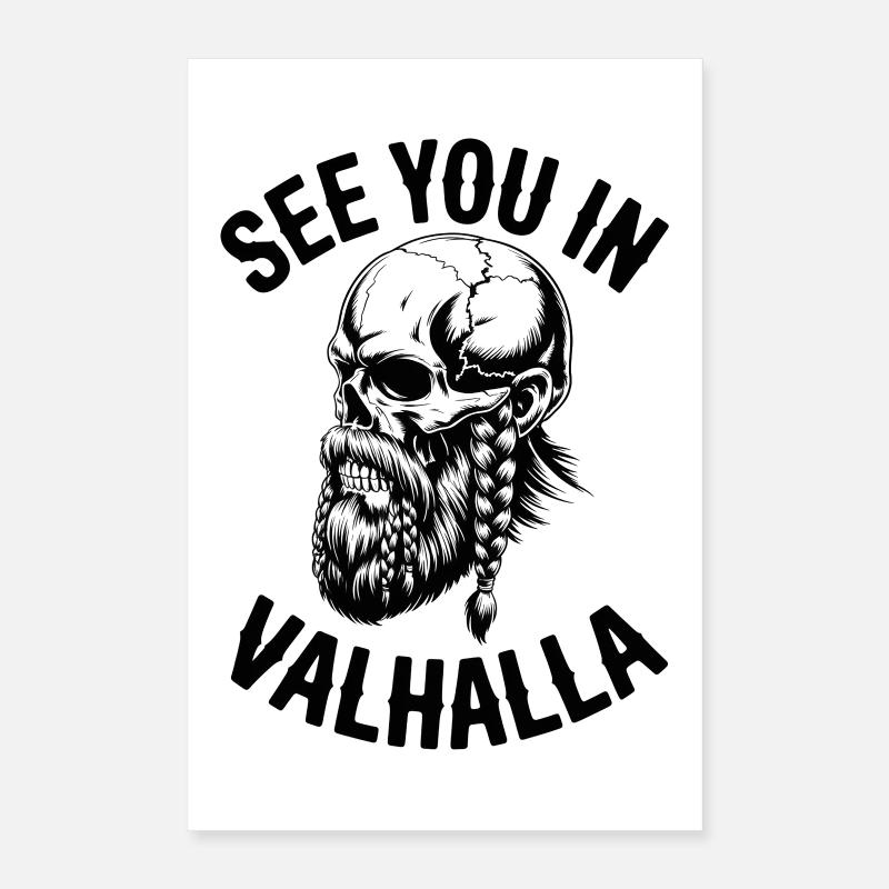 Wir sehen uns in Walhalla Poster 40x60 cm