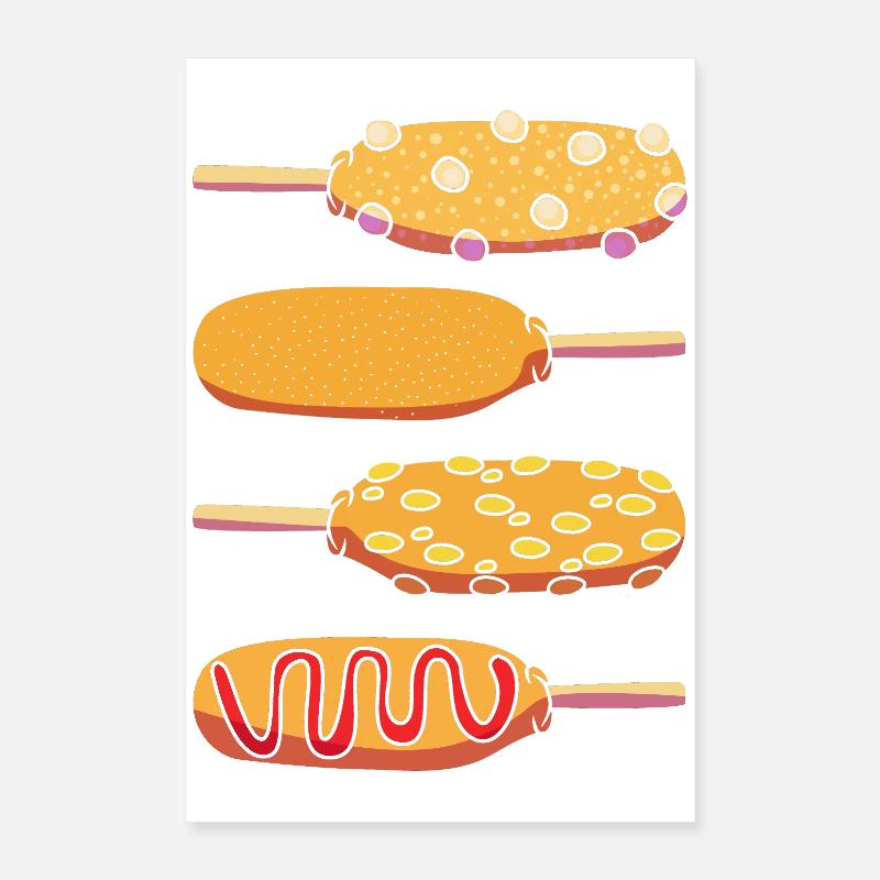 Corn Dog Poster 40x60 cm