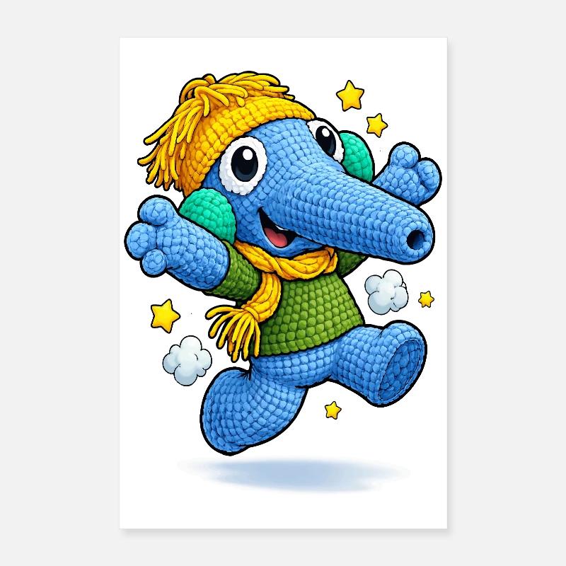 Leo Langnase lachend Poster 40x60 cm