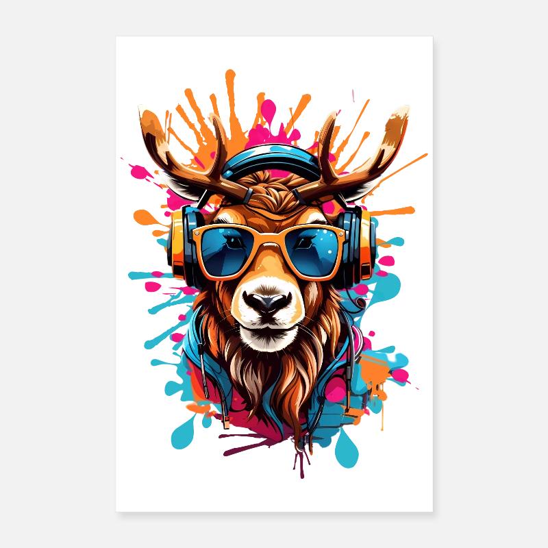 Renne cool Poster 40 x 60 cm