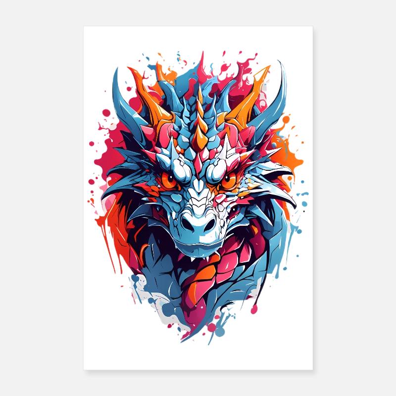 Drago Freddo Poster 40x60 cm