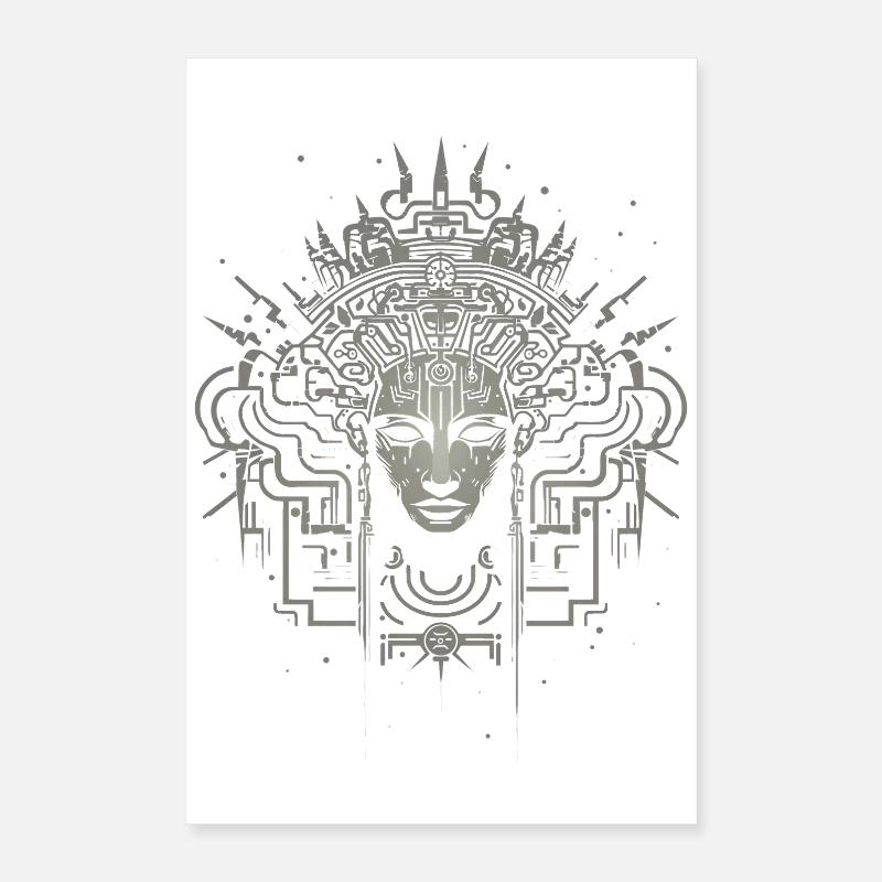Hypnotic head Poster 16" x 24" (40x60 cm)