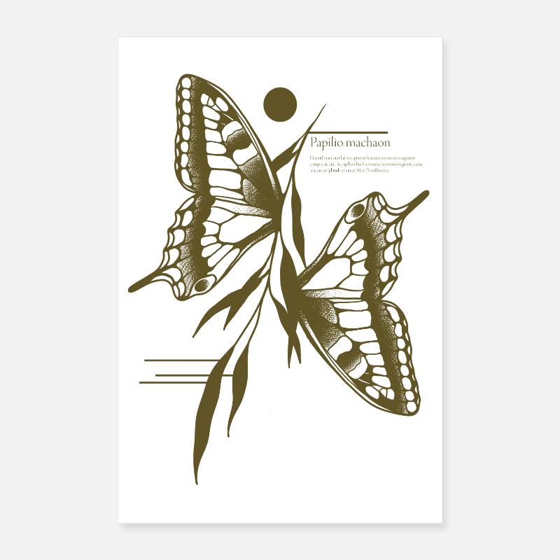 Papillon à queue d’aronde - Variante Poster 40 x 60 cm