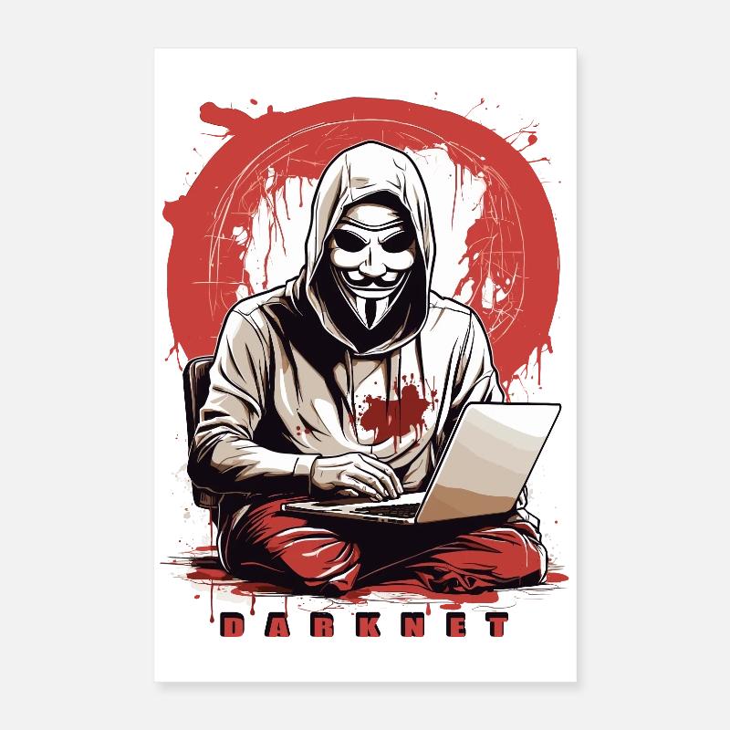 Anonymous Hacker Poster 40x60 cm