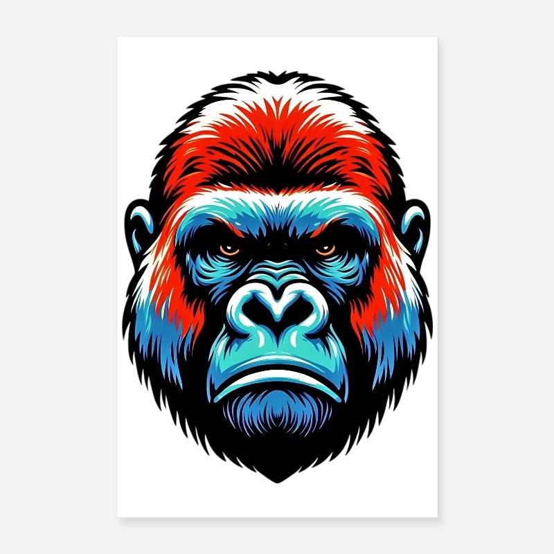 Gorilla Poster 16" x 24" (40x60 cm)