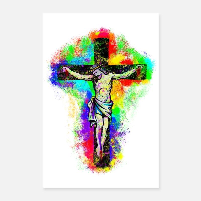 Jesus Christ Kreuz Poster 40x60 cm