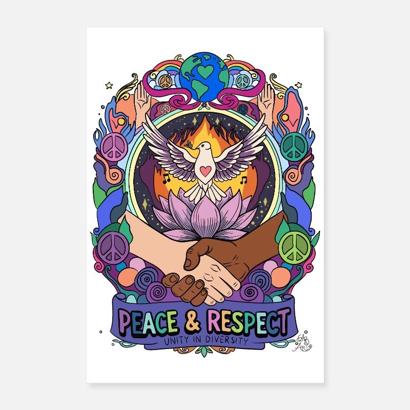 Peace and respect: unity in diversity Poster 16" x 24" (40x60 cm)